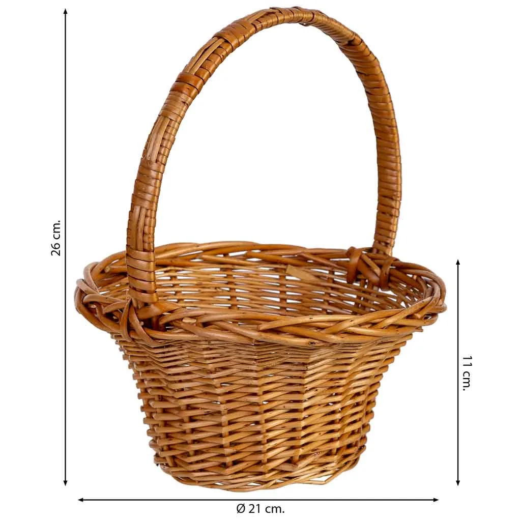 Wicker basket – brown — Photo 3