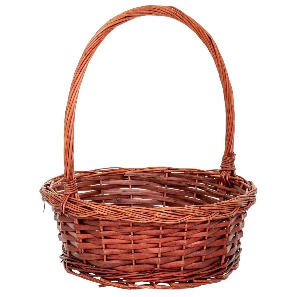 Set de 3 – cesta con asas de mimbre marrón — Foto 3