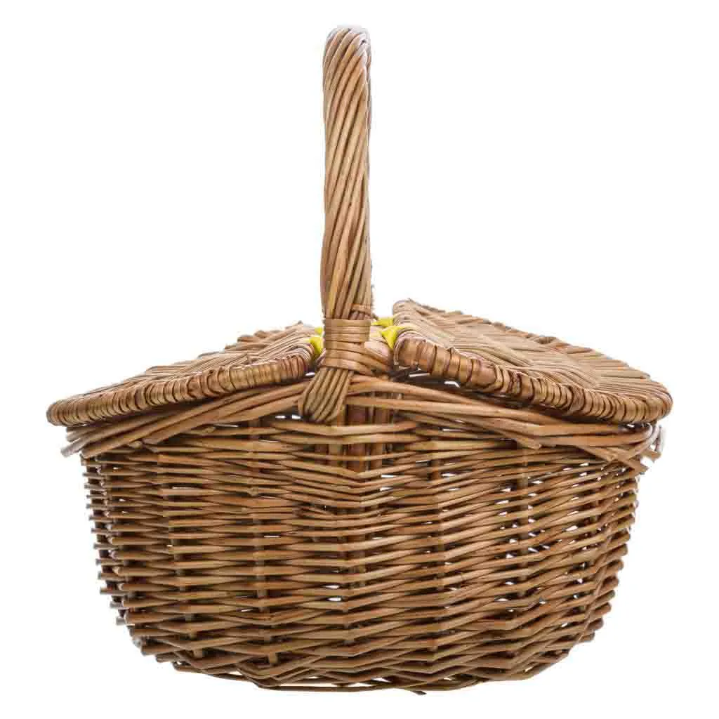 Panier à couvercle en osier — Photo 3