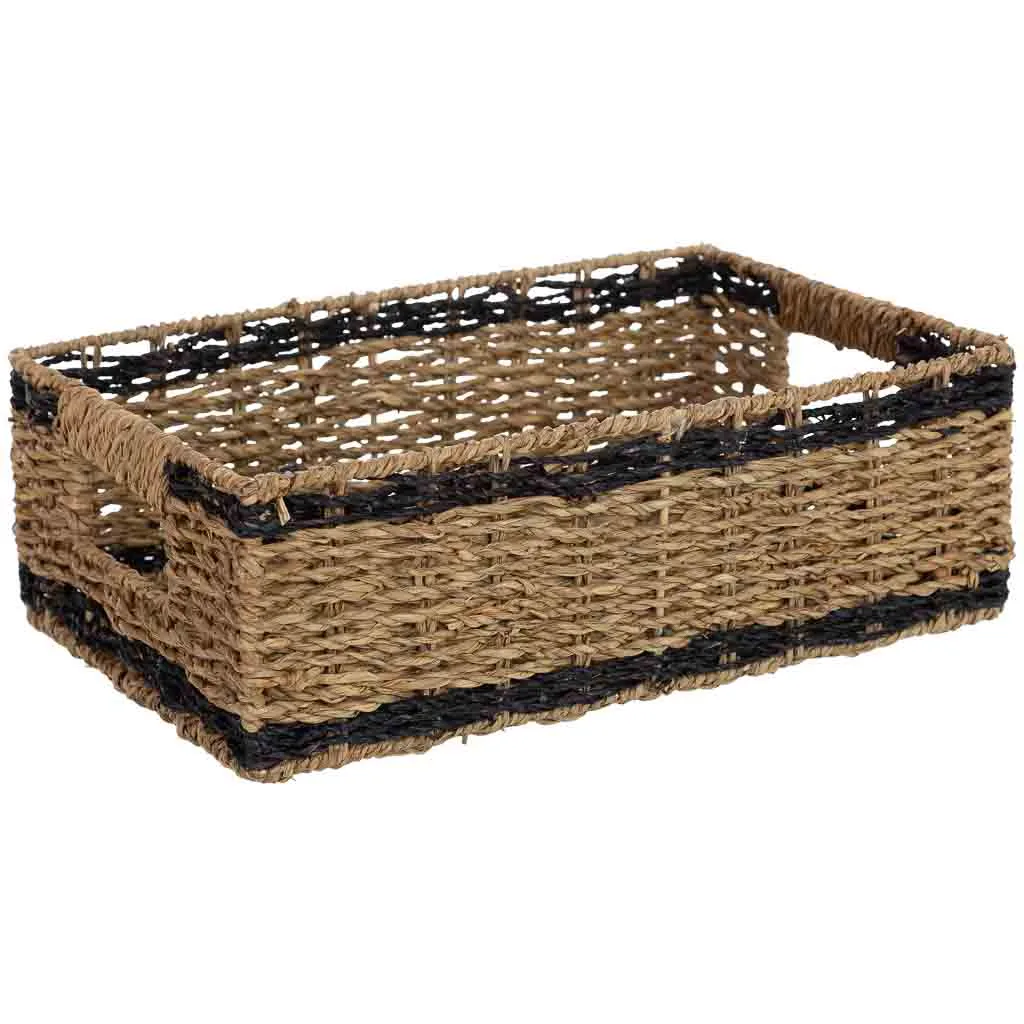 Lot de 3 – panier en jonc marron — Photo 4