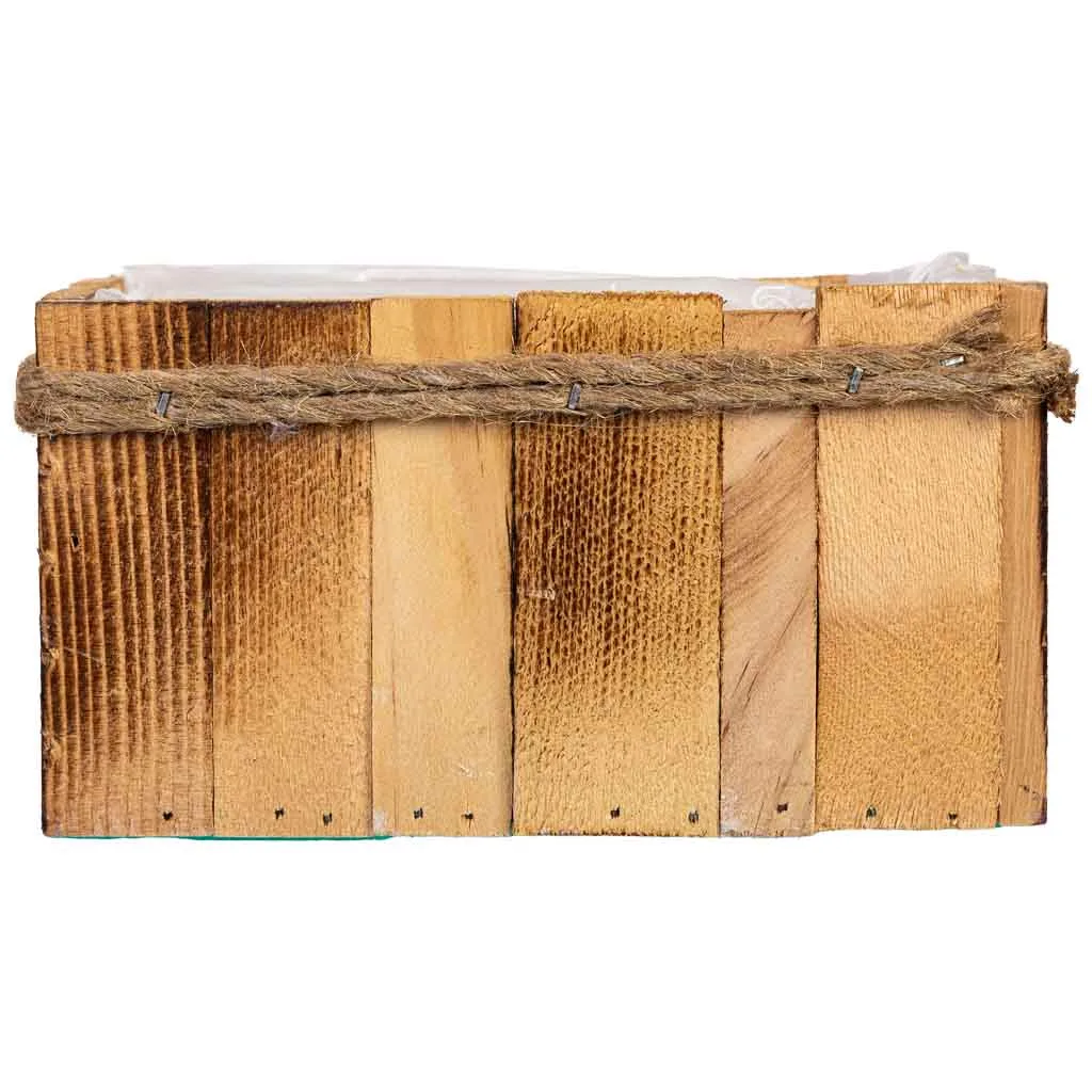 Cesto rectangular de madera — Foto 2