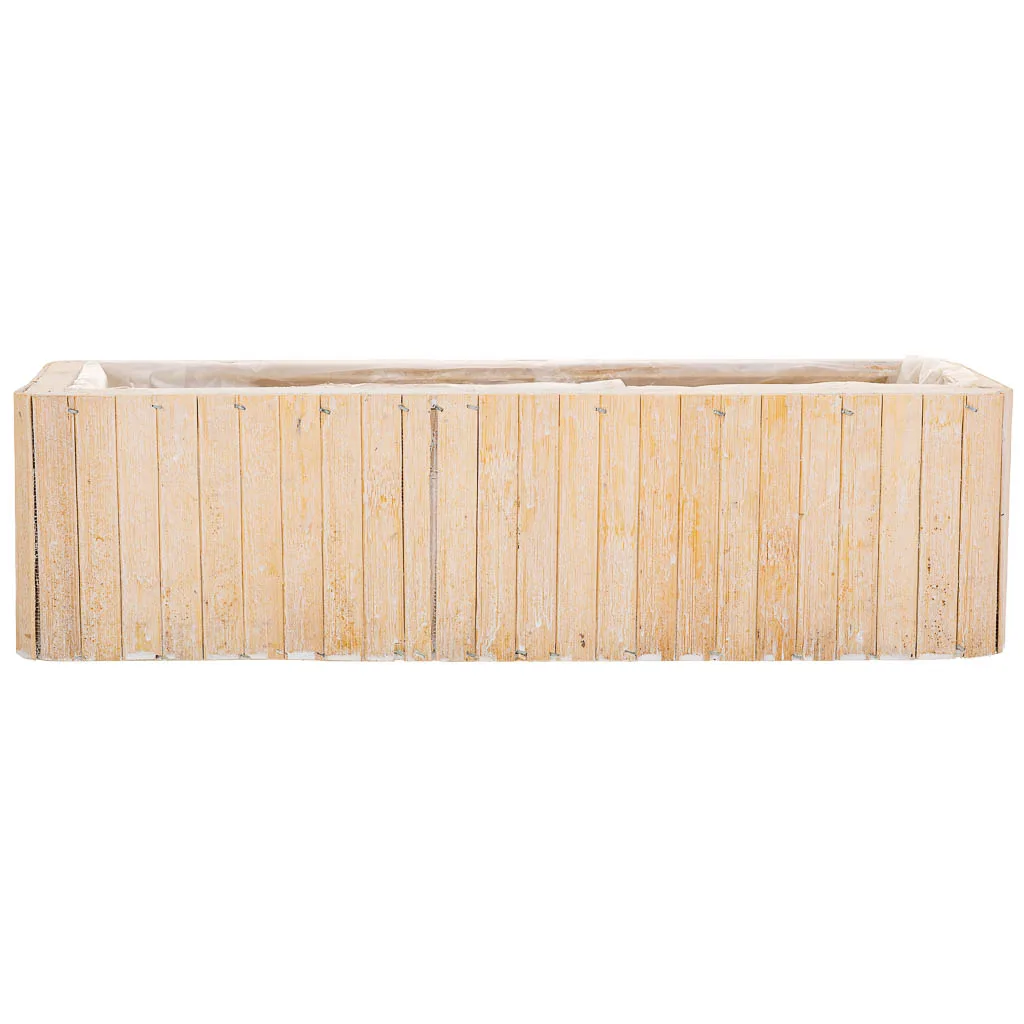 Rectangular wood basket – brown — Photo 3