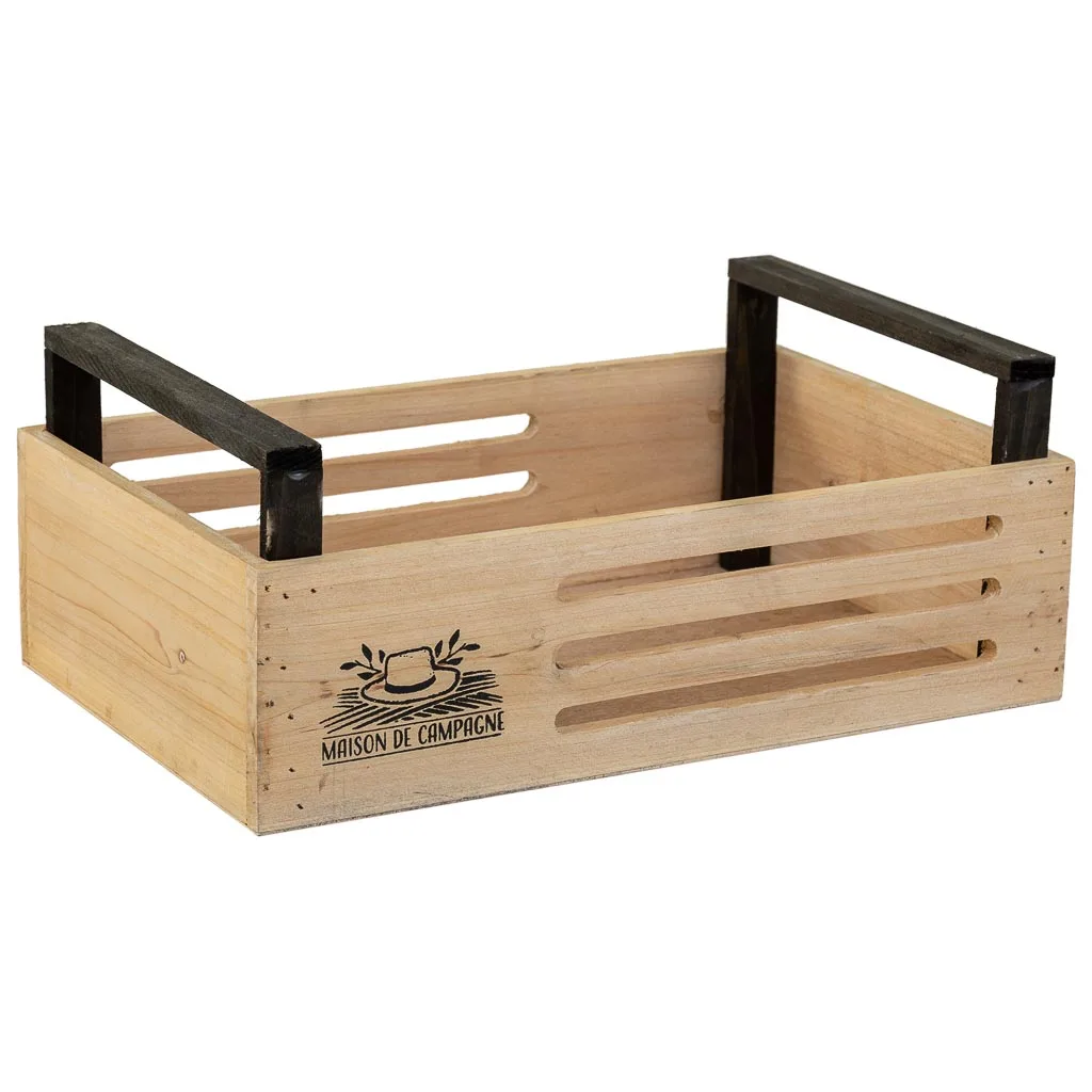Cesto de madera marrón — Foto 1