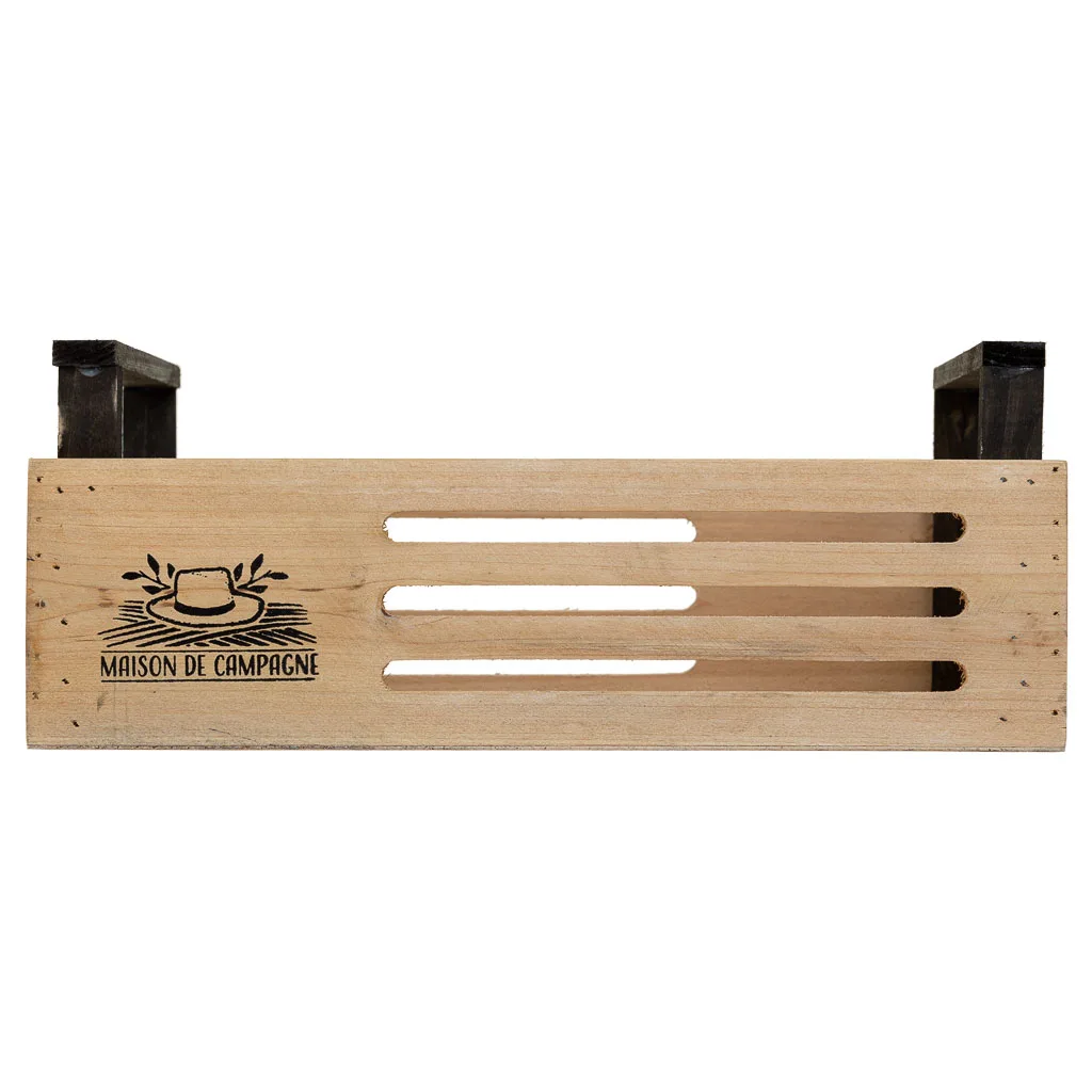 Cesto de madera marrón — Foto 2