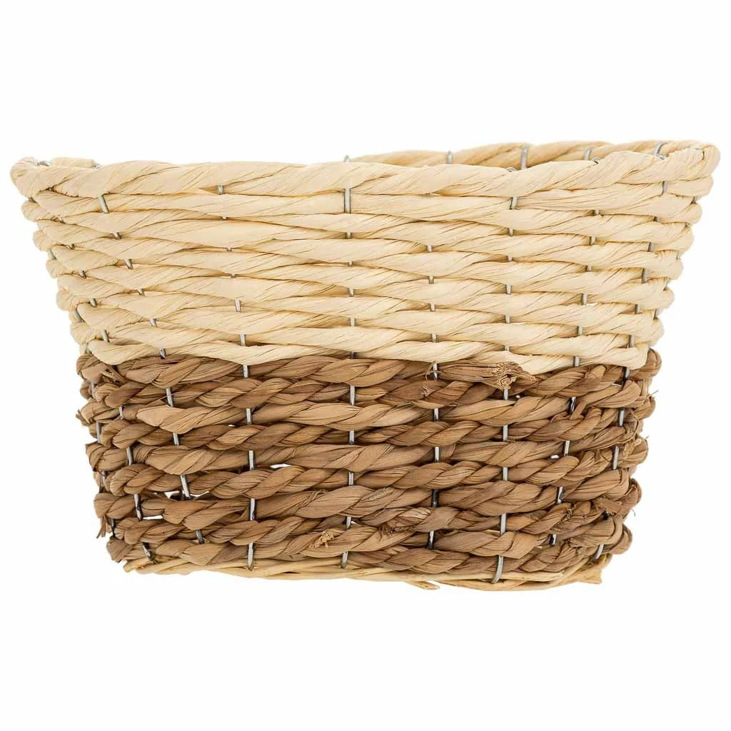 Wood rope paper natural fibre basket – natural / yellow — Photo 2