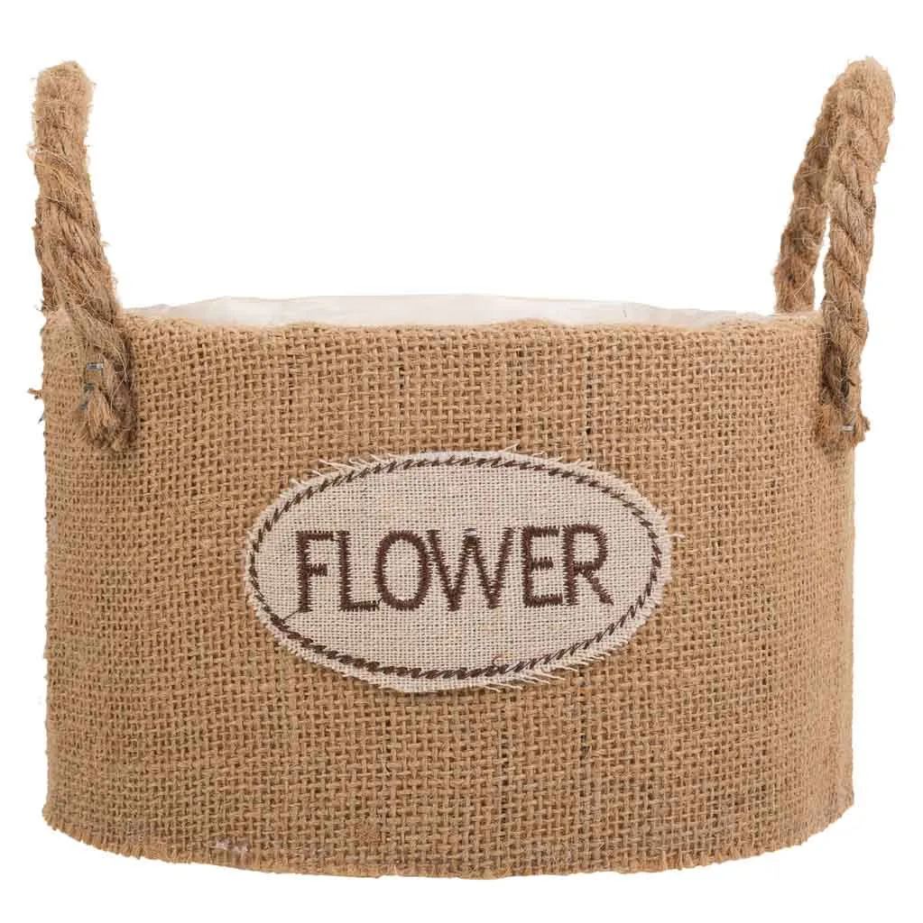 Thread fabric basket – brown — Photo 4