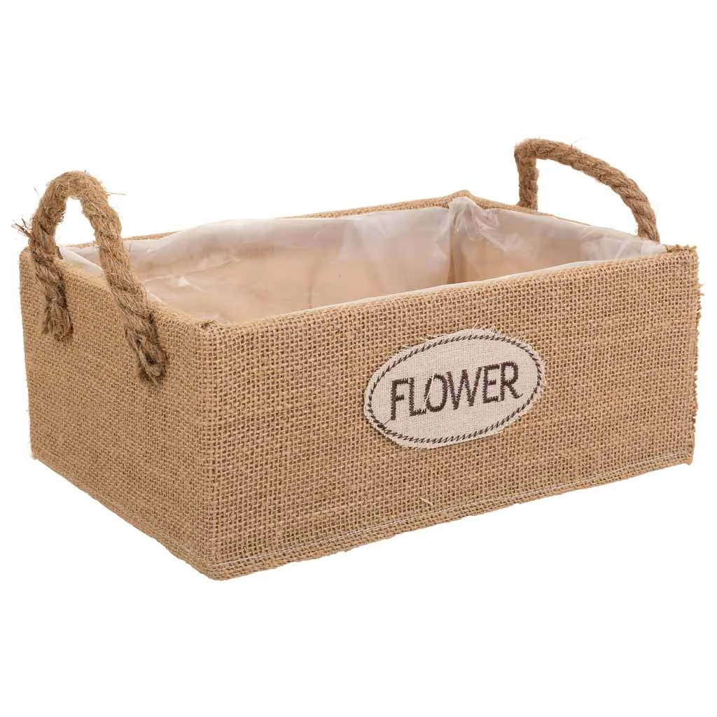 Thread fabric basket – brown — Photo 1