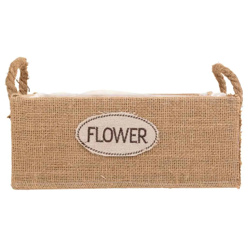 Thread fabric basket – brown — Photo 2