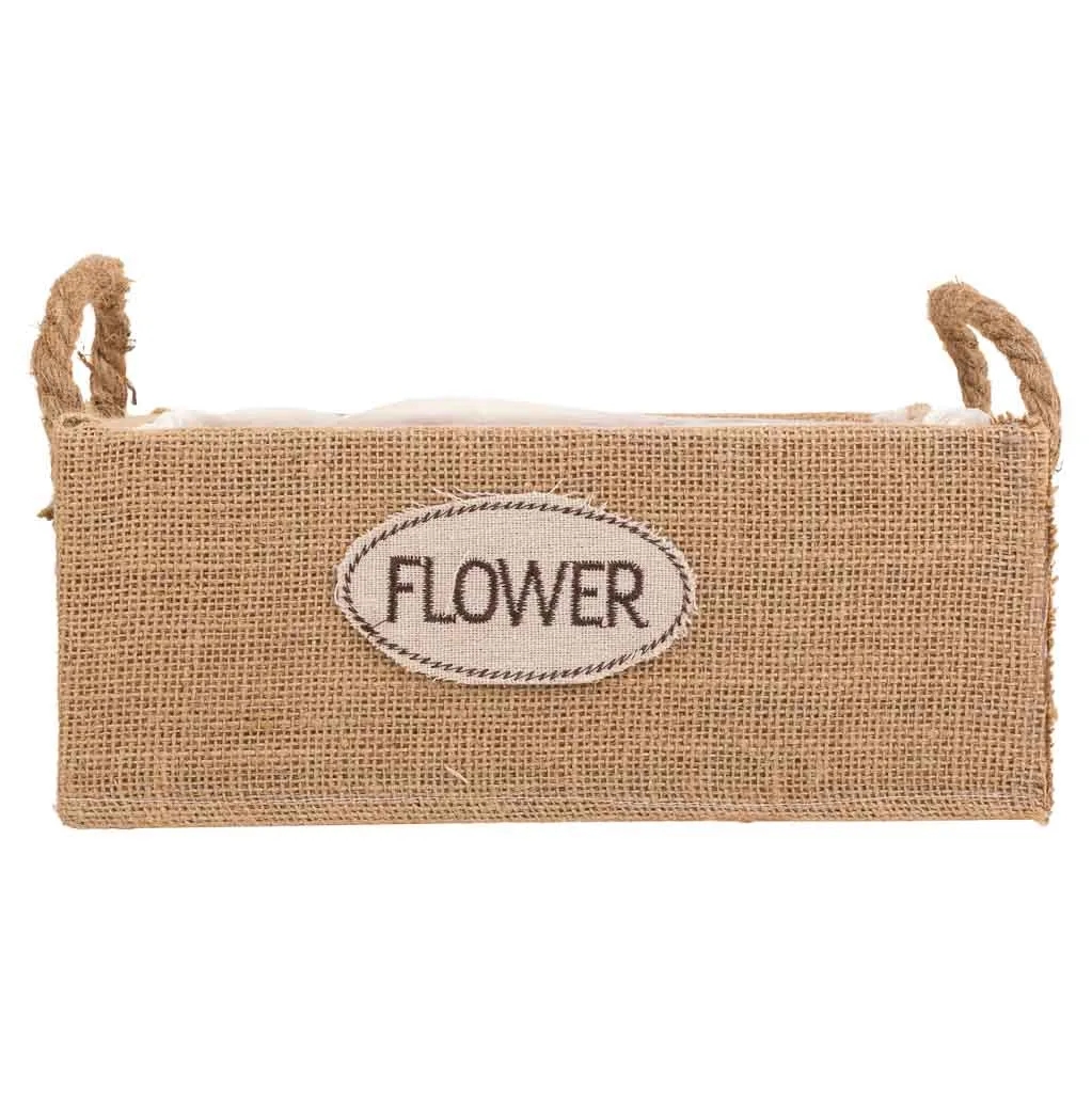Thread fabric basket – brown — Photo 4