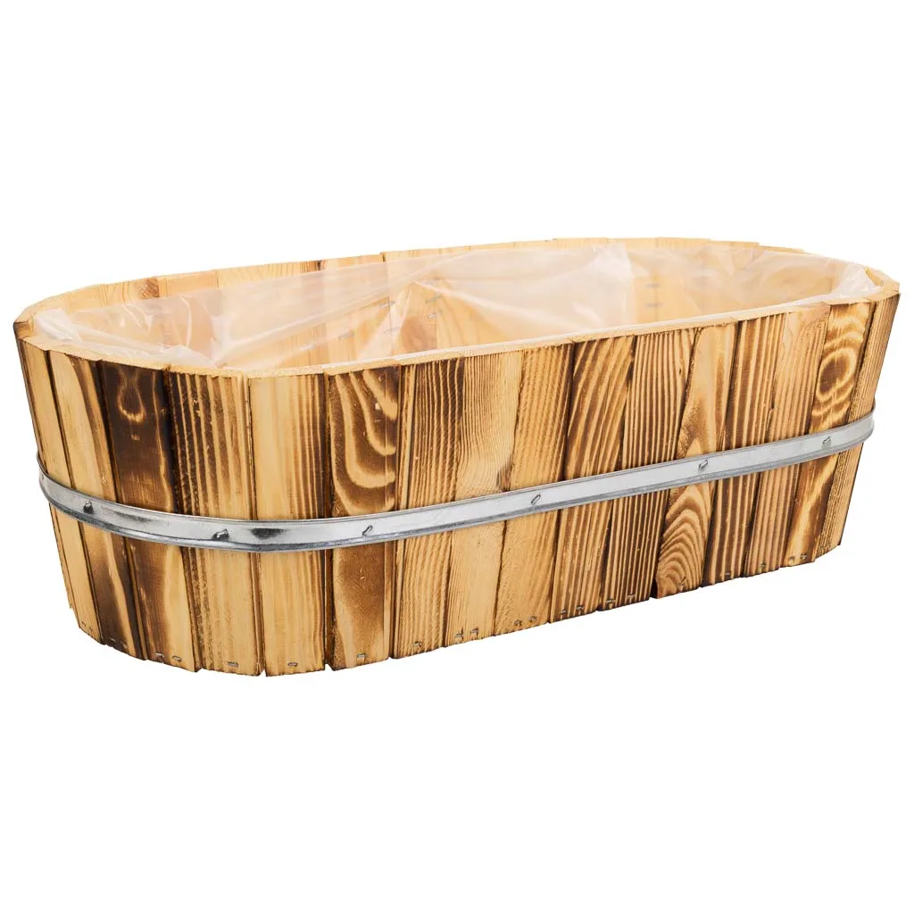 Cesto de madera y cuerda marrón — Foto 1