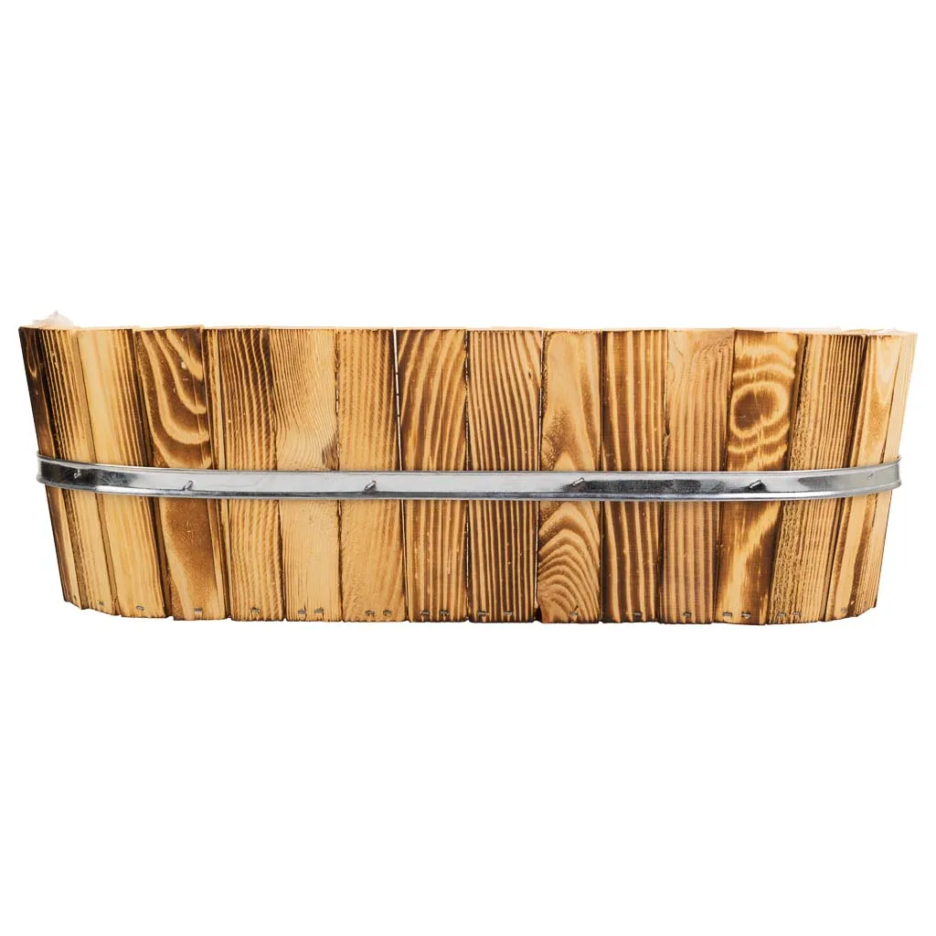 Cesto de madera y cuerda marrón — Foto 4