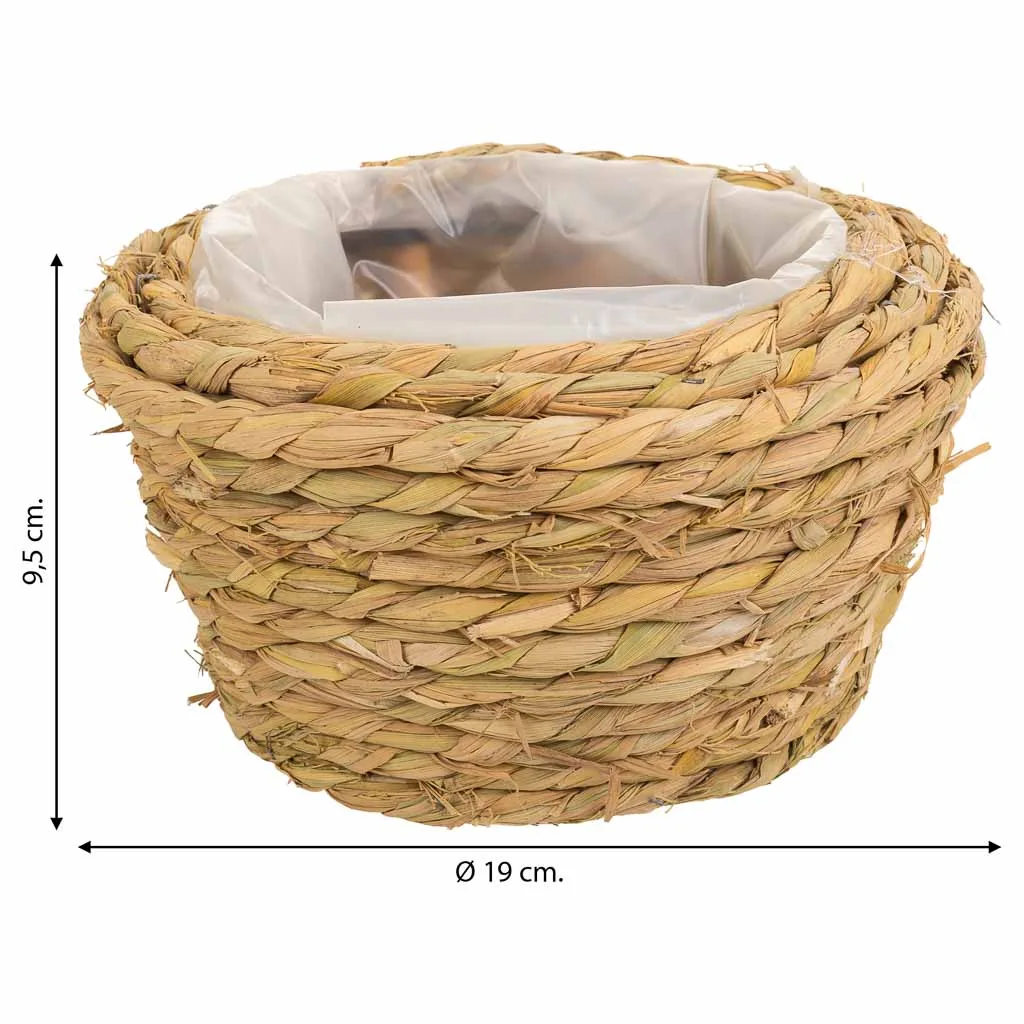 Braided rope basket – brown — Photo 4