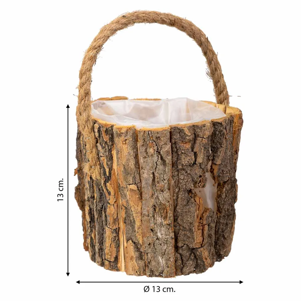 Cesto de madera marrón — Foto 4