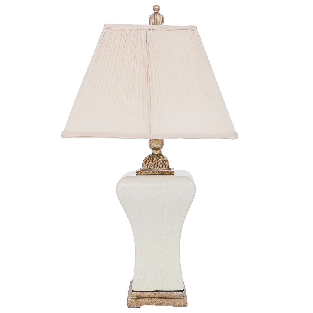 Ceramic lamp table – white — Photo 2