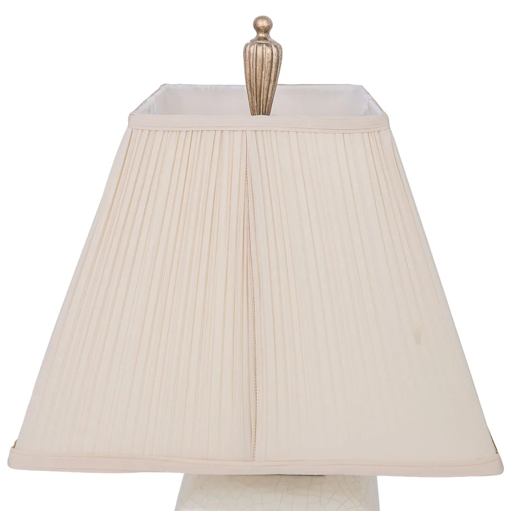 Ceramic lamp table – white — Photo 4