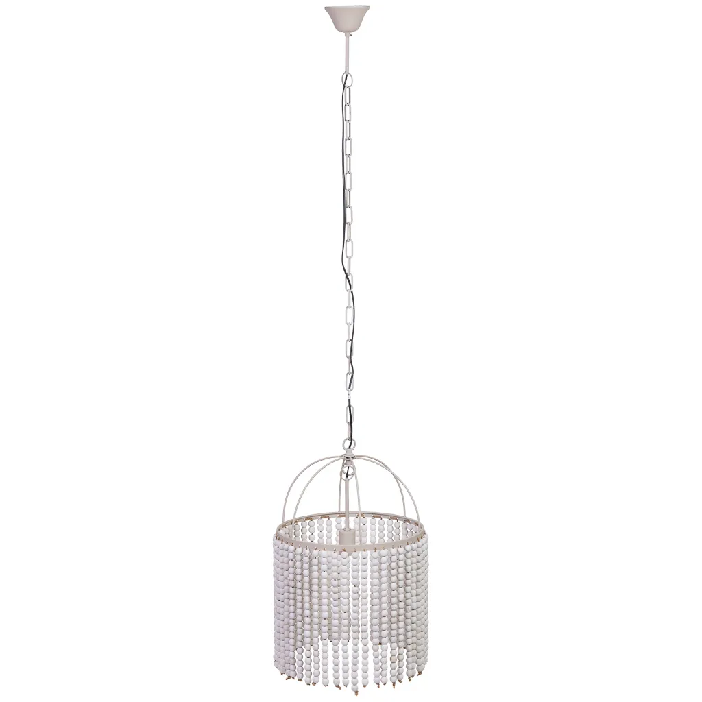 Hanglamp van metaal en hout — Foto 1