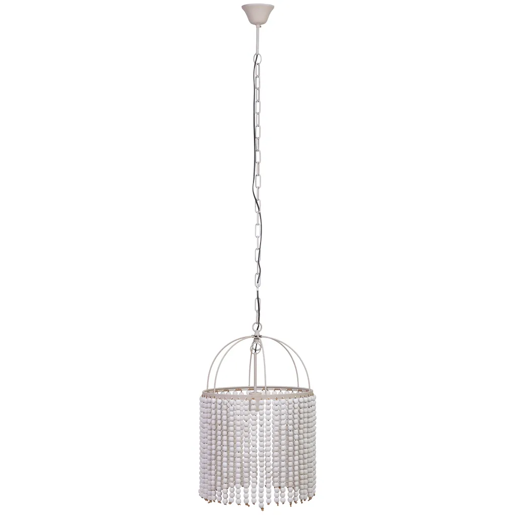 Hanglamp van metaal en hout — Foto 2