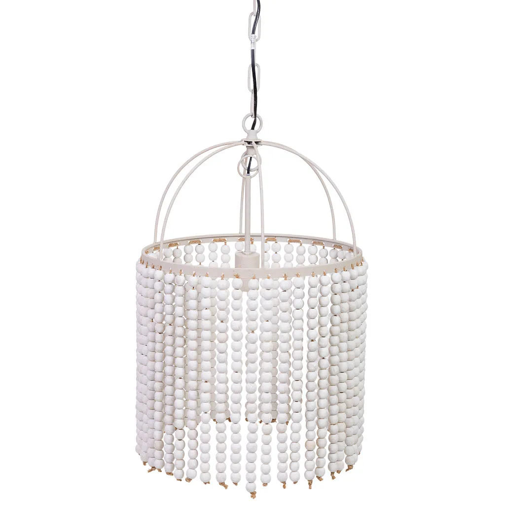 Hanglamp van metaal en hout — Foto 4