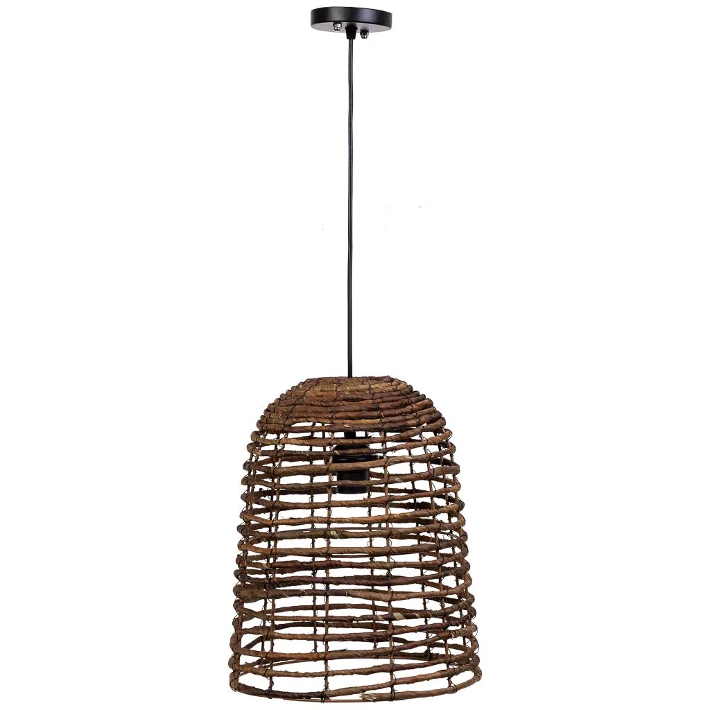 Banana leaf pendant light – natural / brown — Photo 2