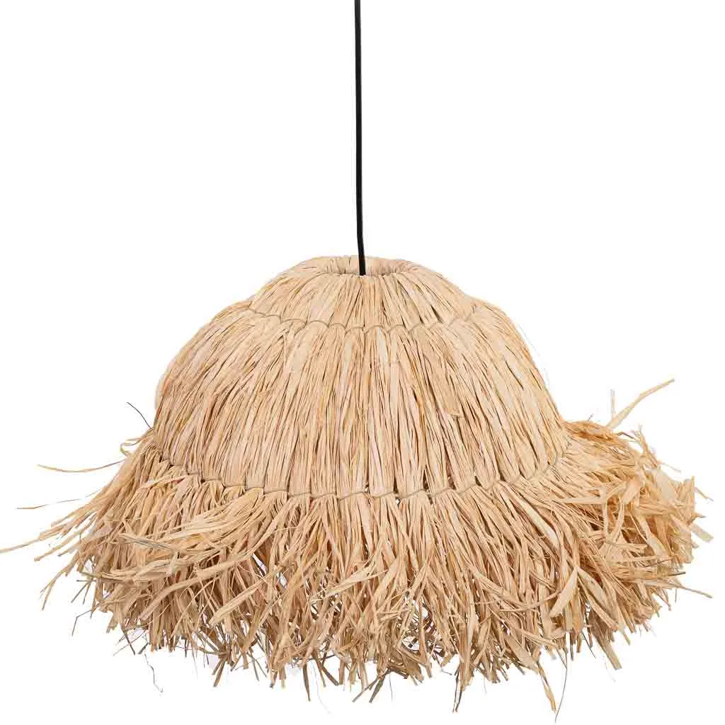 Raffia pendant light — Photo 4