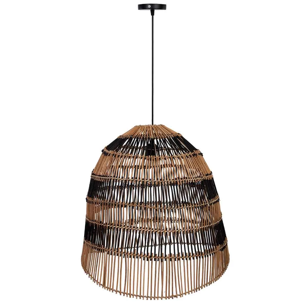 Rattan pendant light – brown — Photo 2