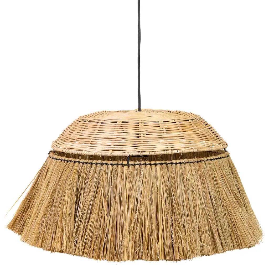 Hanglamp van natuurvezel naturel / bruin — Foto 2