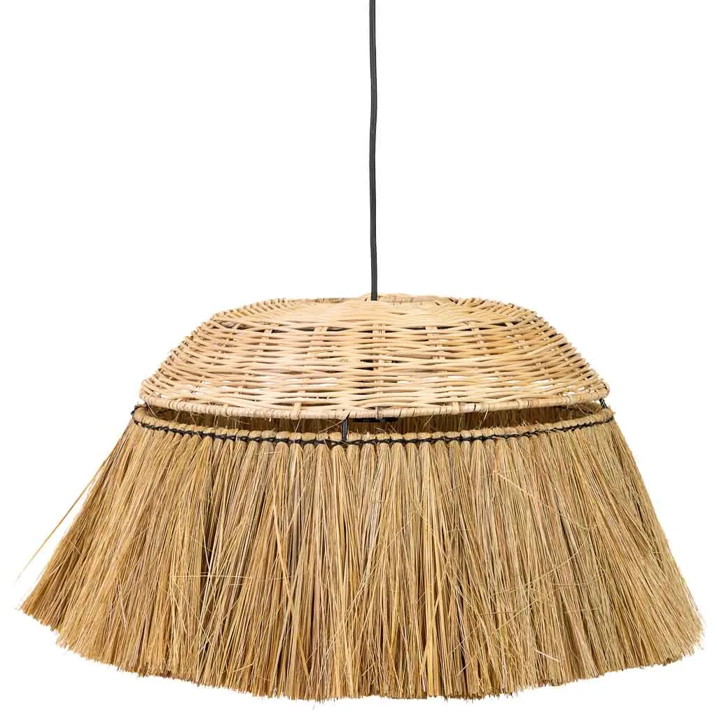 Hanglamp van natuurvezel naturel / bruin — Foto 3