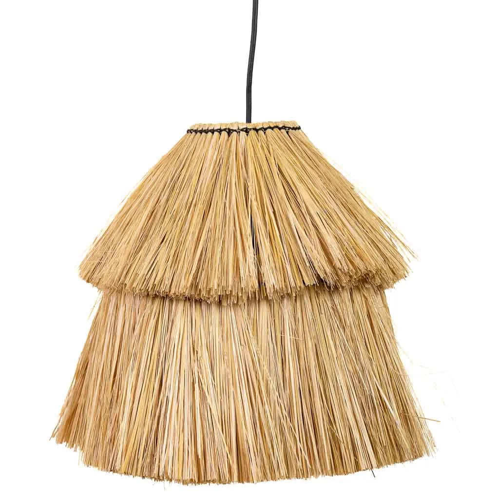Hanglamp van natuurvezel naturel / bruin — Foto 2