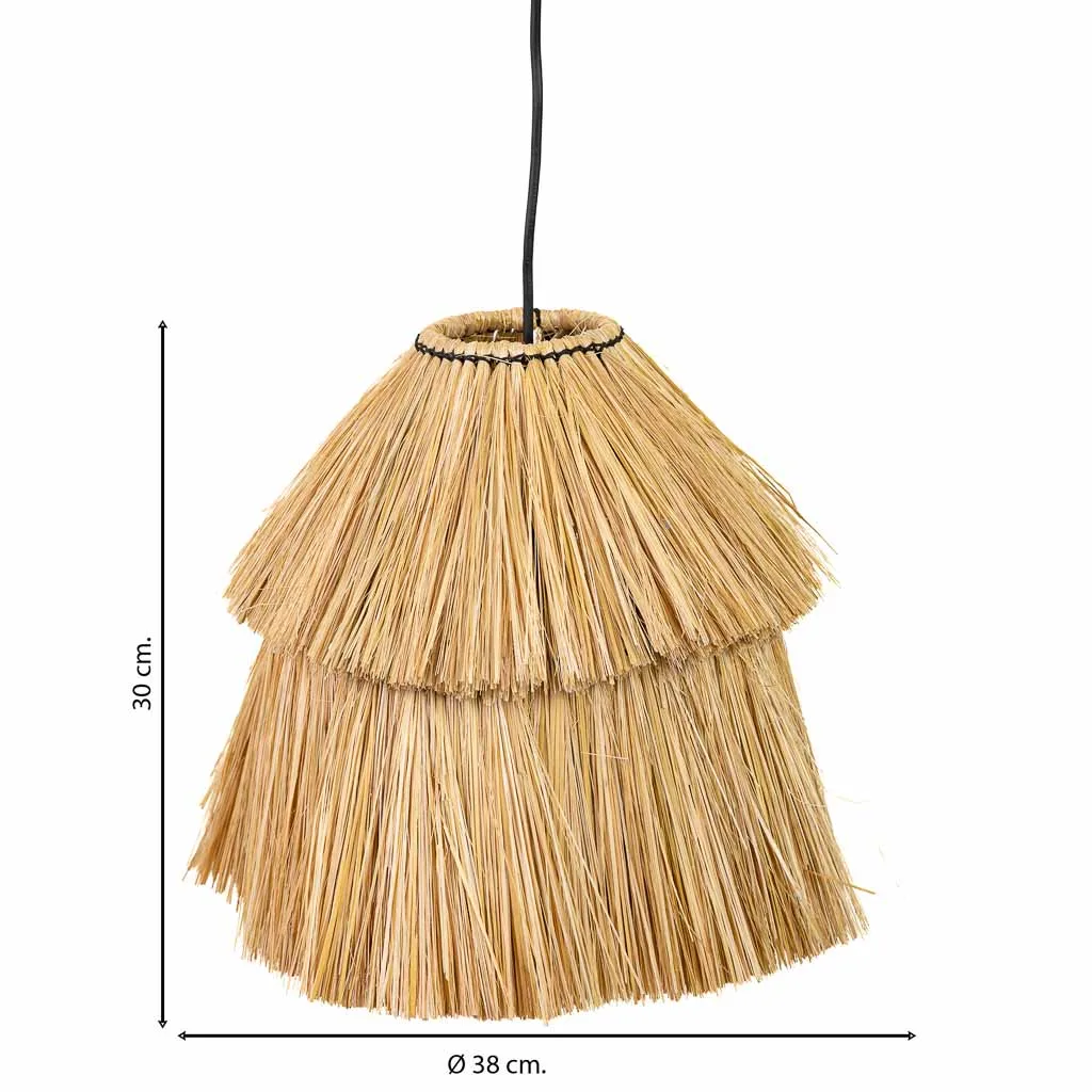 Hanglamp van natuurvezel naturel / bruin — Foto 4