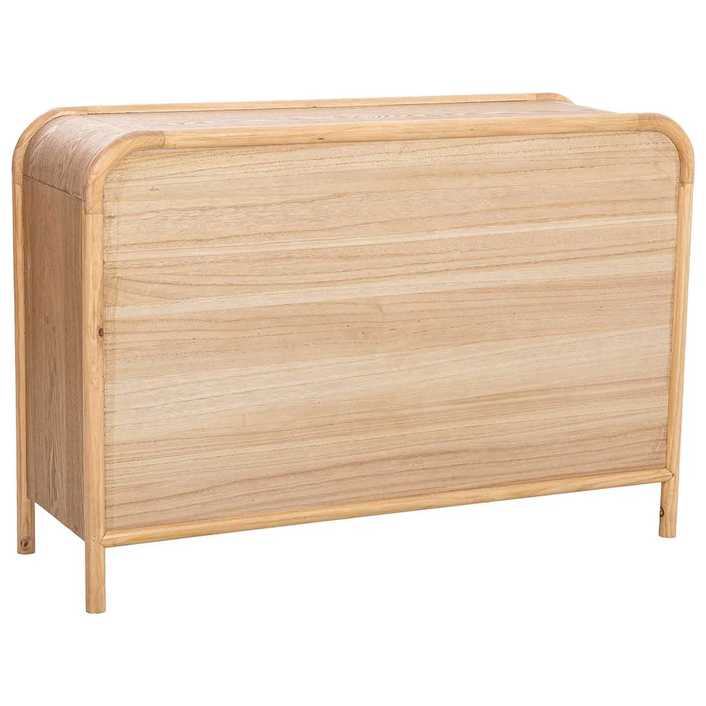 Wood rattan sideboard – brown — Photo 4