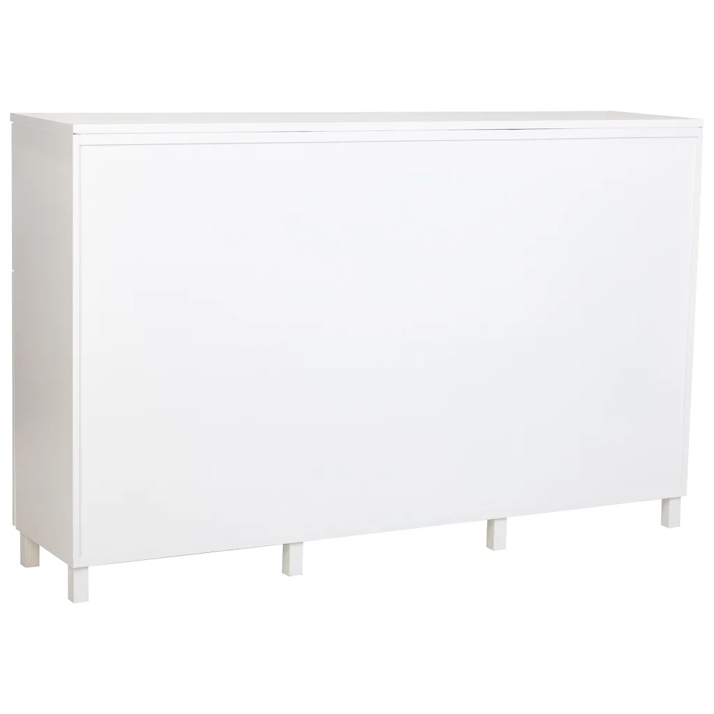 Aparador con puertas con cajones de madera blanco — Foto 4