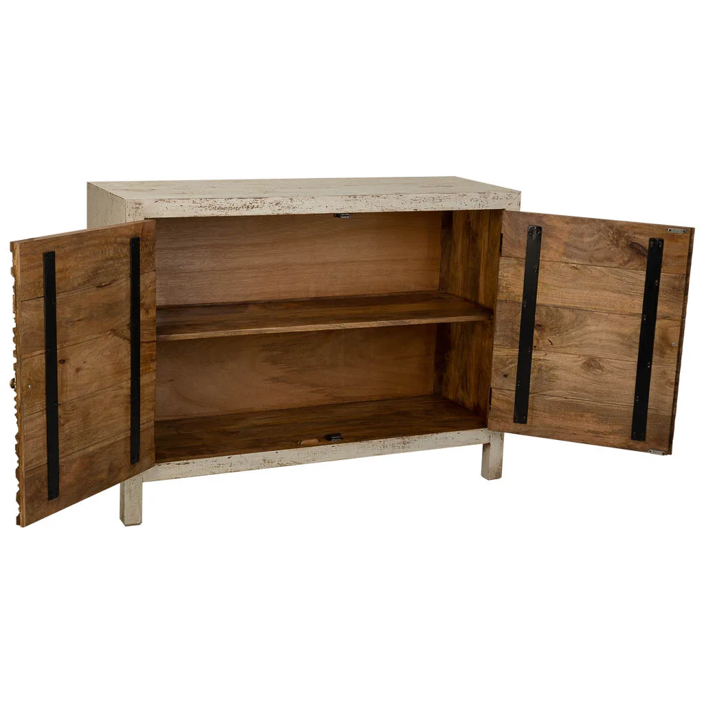 Gesneden dressoir van hout wit — Foto 3
