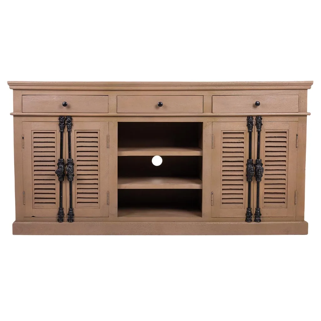 Wood metal sideboard – brown — Photo 2