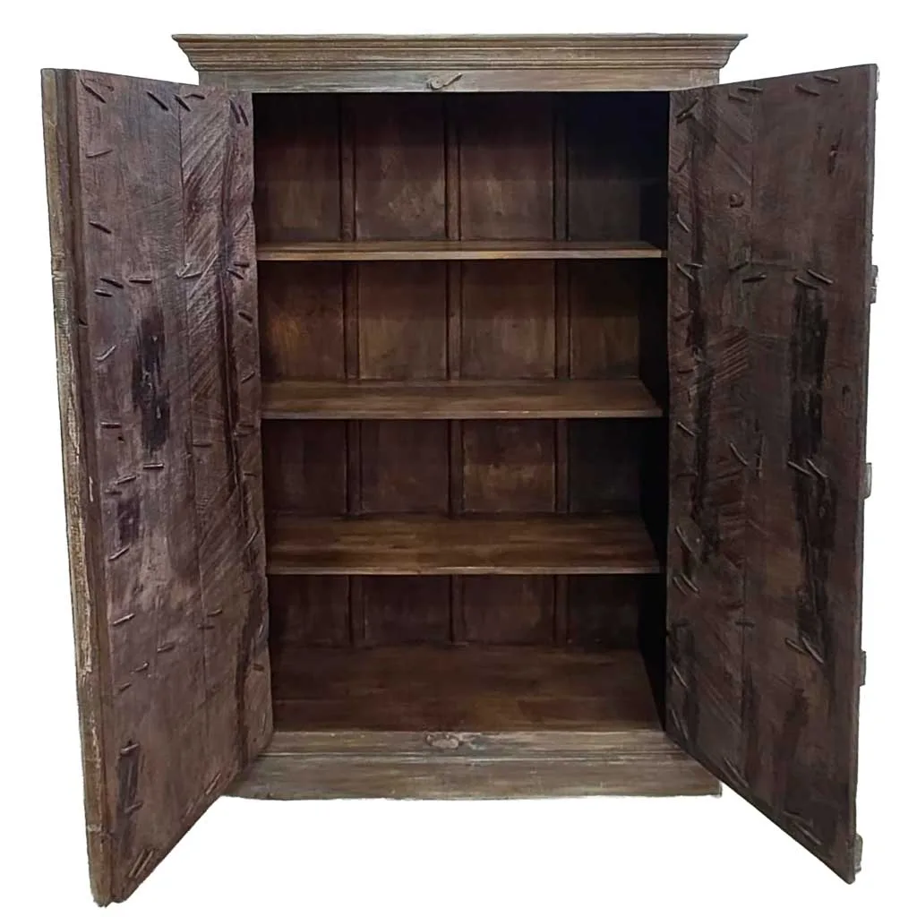 Handmade wood wardrobe – brown — Photo 3