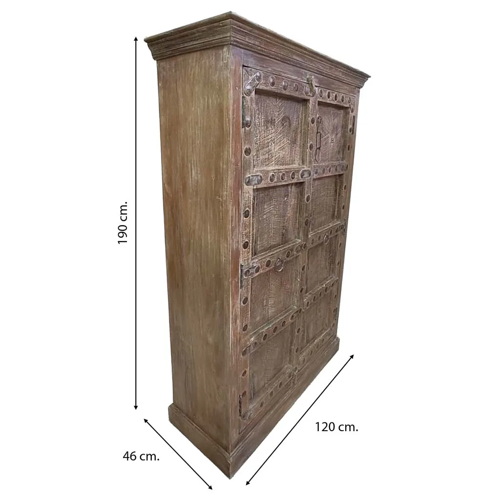 Handmade wood wardrobe – brown — Photo 4