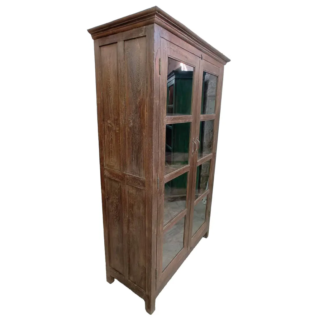 Vitrina artesanal de madera marrón — Foto 1