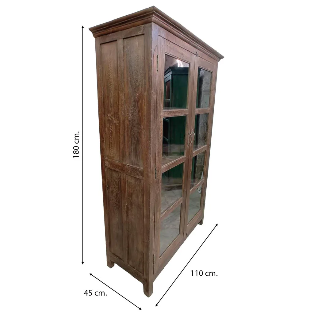 Vitrina artesanal de madera marrón — Foto 4
