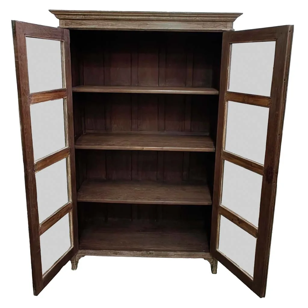 Vitrina artesanal de madera marrón — Foto 3