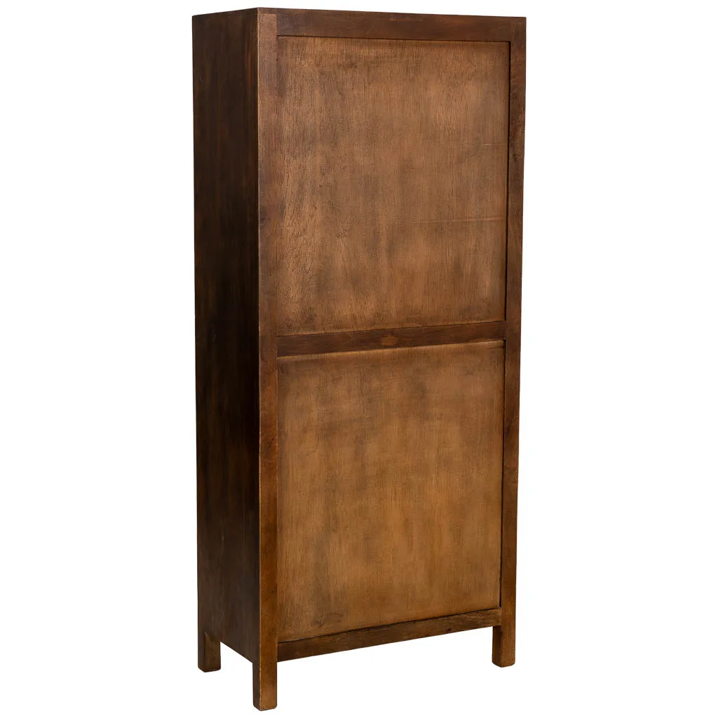Vitrina artesanal de madera marrón — Foto 4