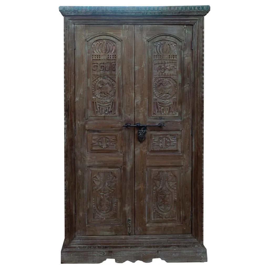 Wood wardrobe – brown — Photo 2