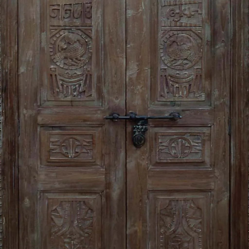 Wood wardrobe – brown — Photo 3