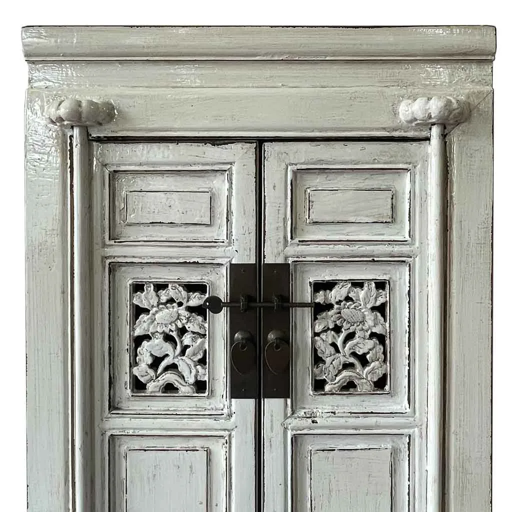 Kast wijnrek van hout wit — Foto 4