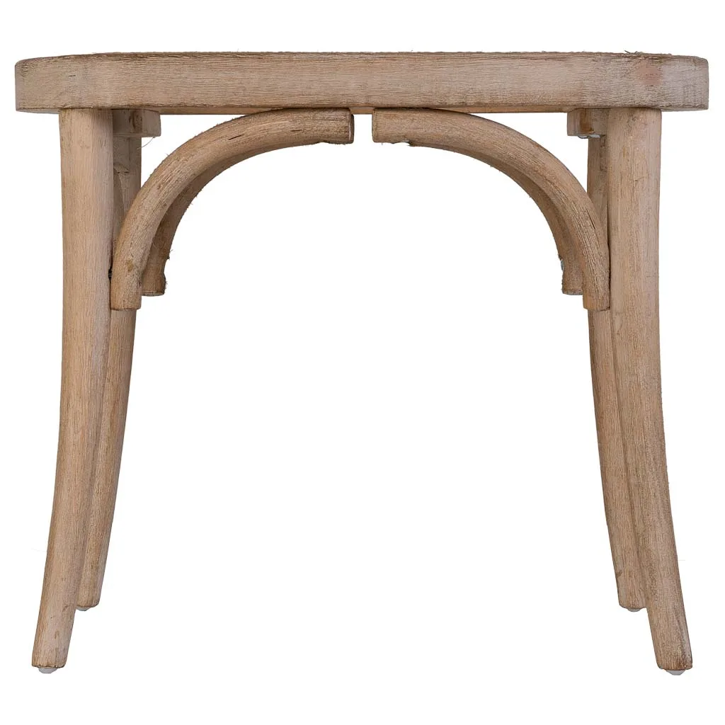 Banqueta asiento de madera y ratán — Foto 2