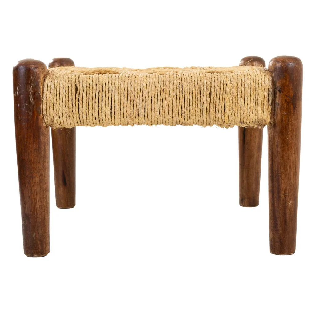 Wood rope bench – natural / brown — Photo 2