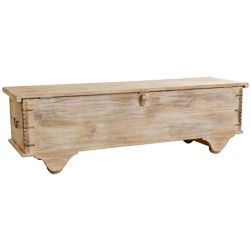 Handmade wood trunk – beige — Photo 4