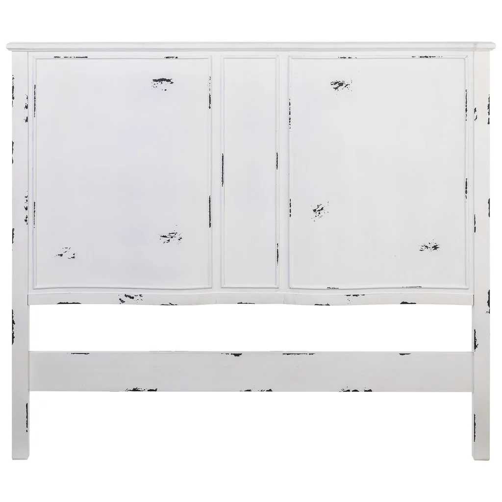 Wood headboard bed – white — Photo 2