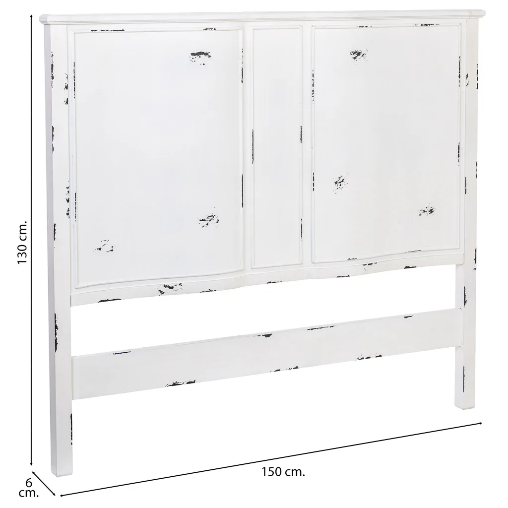 Wood headboard bed – white — Photo 3