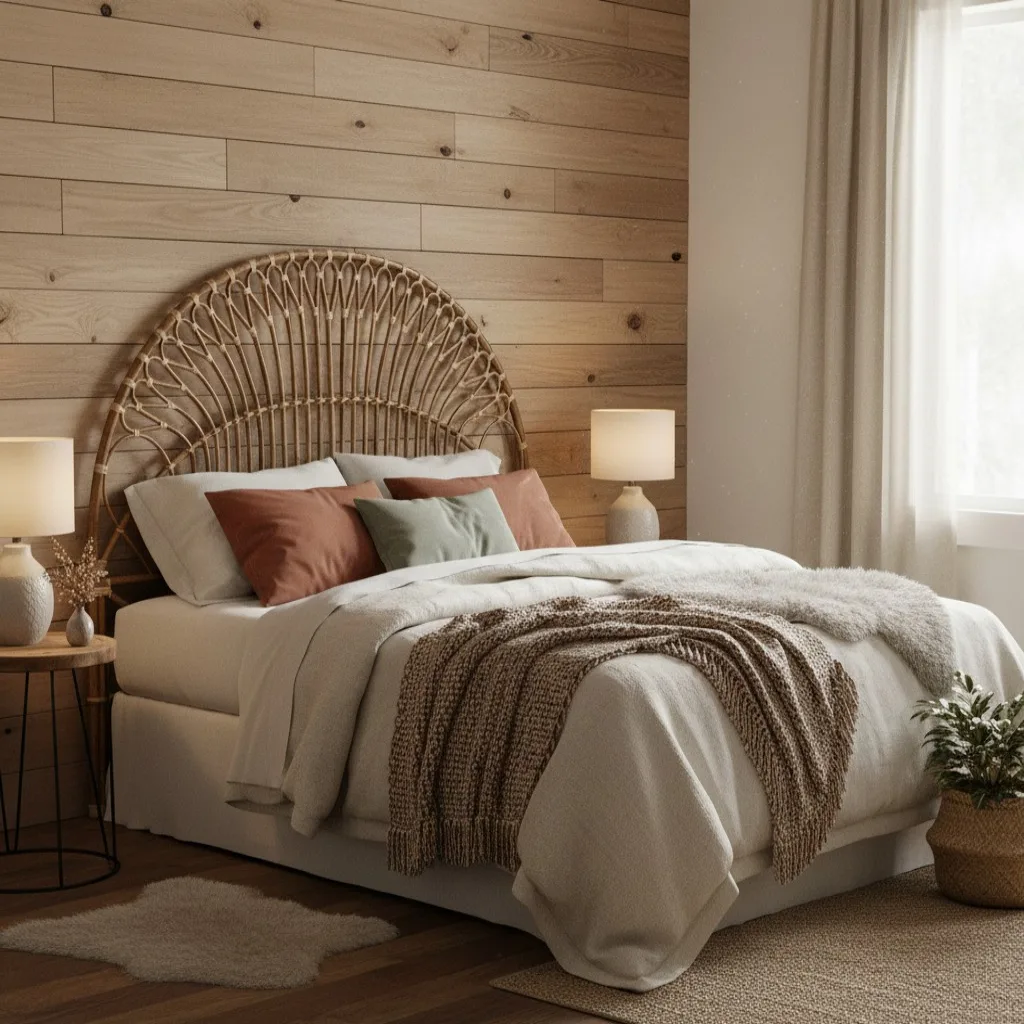 Cane headboard bed — Photo 2