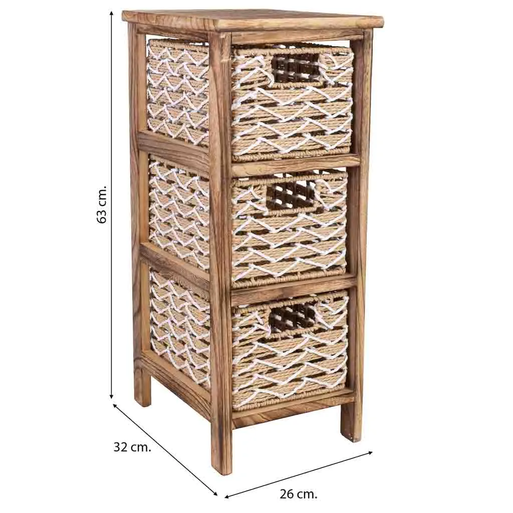 Cajonera de madera marrón — Foto 3