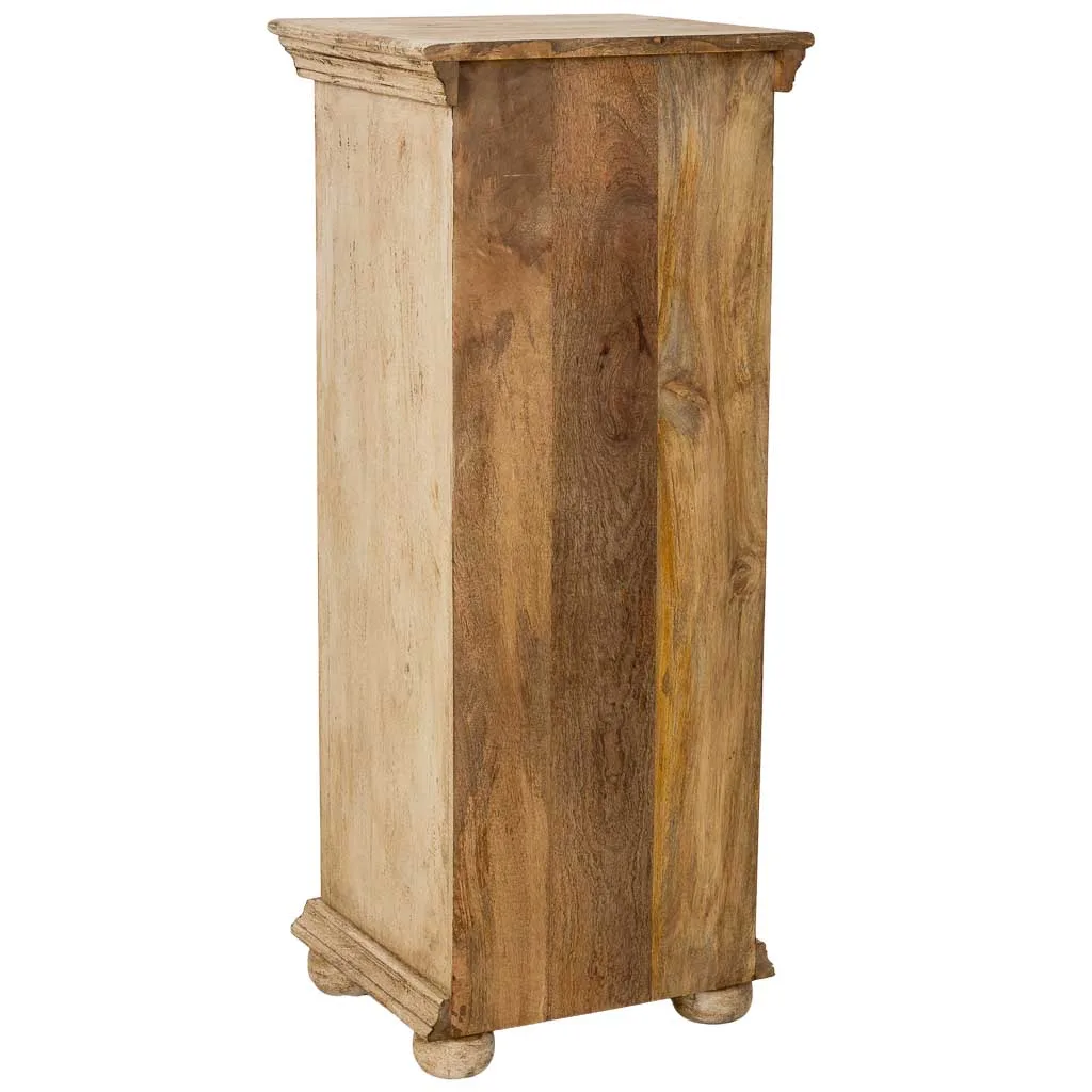 Handmade wood tallboy with drawers – beige — Photo 4